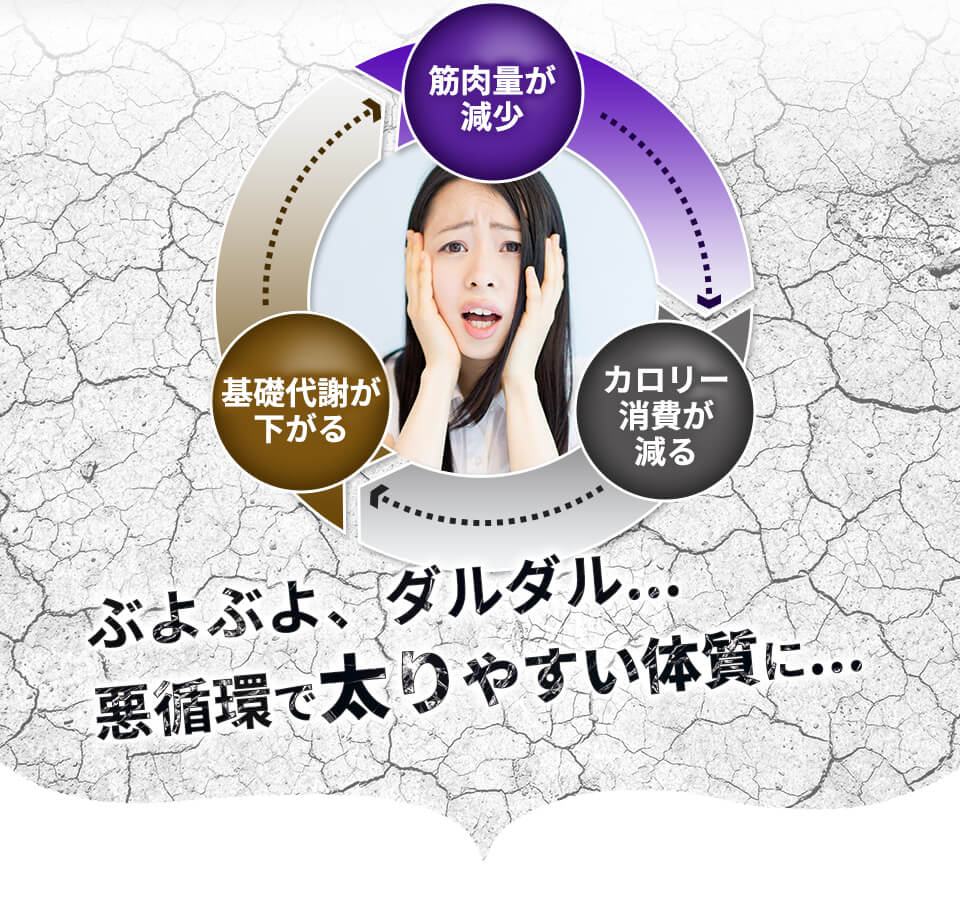 悪循環で太りやすい体質に...