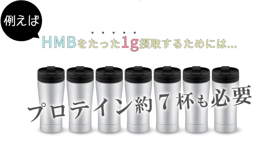 プロテイン約7杯も必要